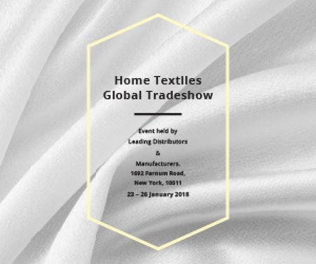 Template di design Home textiles global tradeshow Medium Rectangle