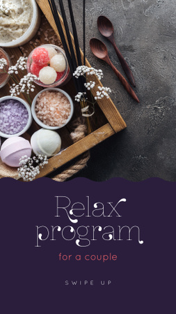 Platilla de diseño Relax Program for Couple Offer Instagram Story