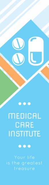 Medical care institute banner Skyscraper – шаблон для дизайну