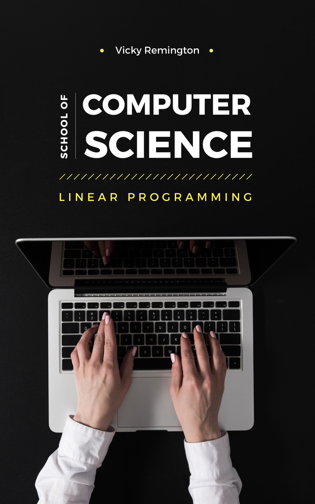 Szablon projektu Offer of Linear Programming Training Course Book Cover