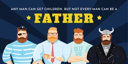 Plantilla de diseño de Fun citation about a father Image 
