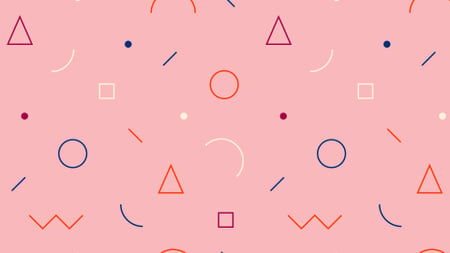 Simple retro pattern in pink Zoom Background Πρότυπο σχεδίασης
