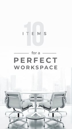 Real Estate Tips Light Office View Instagram Story Design Template