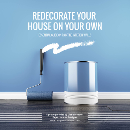 Platilla de diseño Tools for Home Renovation in Blue Instagram AD