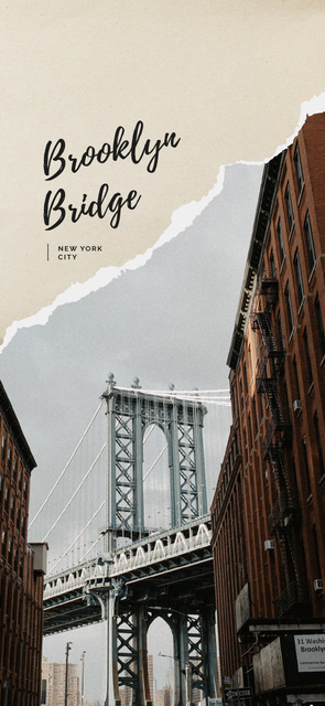 New York city bridge Snapchat Geofilter – шаблон для дизайну