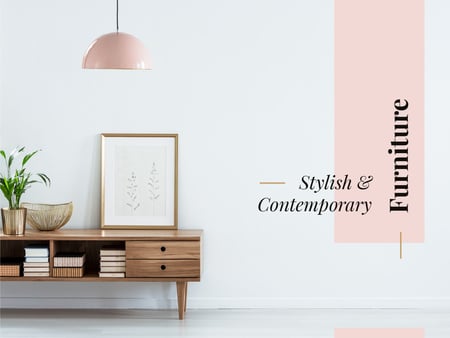 Plantilla de diseño de Stylish and contemporary furniture Presentation 