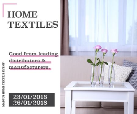 Home textiles global tradeshow Large Rectangle Modelo de Design