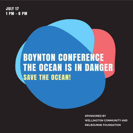 Ecology Conference Invitation in Colorful Frame Instagram AD – шаблон для дизайна