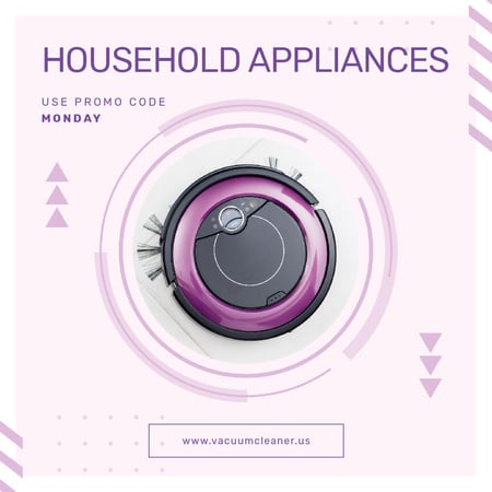 Special Offer of Robot Vacuum Cleaner Animated Post Design Template