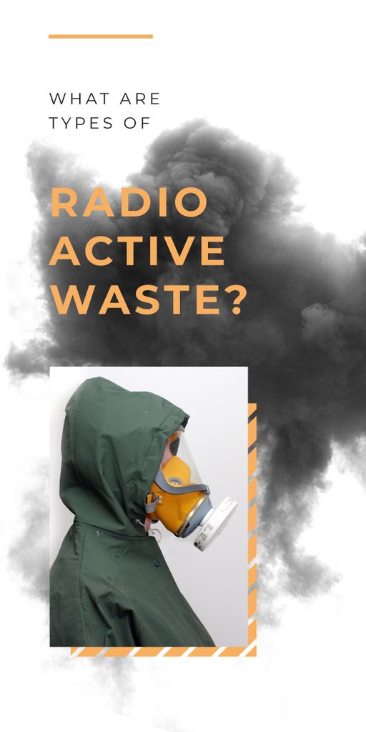 Szablon projektu Radioactivity concept with Man in protective mask Graphic