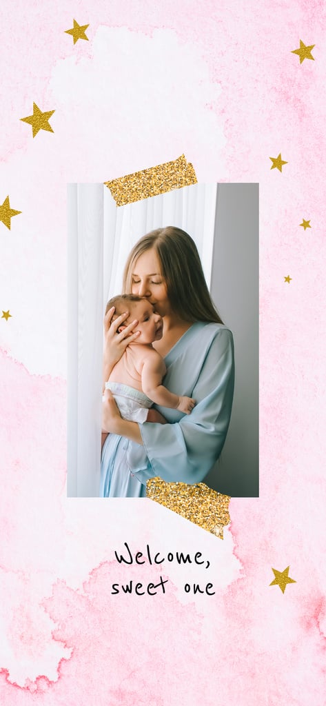 Plantilla de diseño de Happy mother with her baby Snapchat Moment Filter 