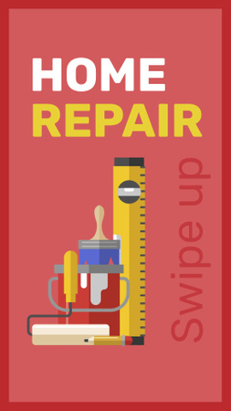 Tools for home renovation service Instagram Story Modelo de Design