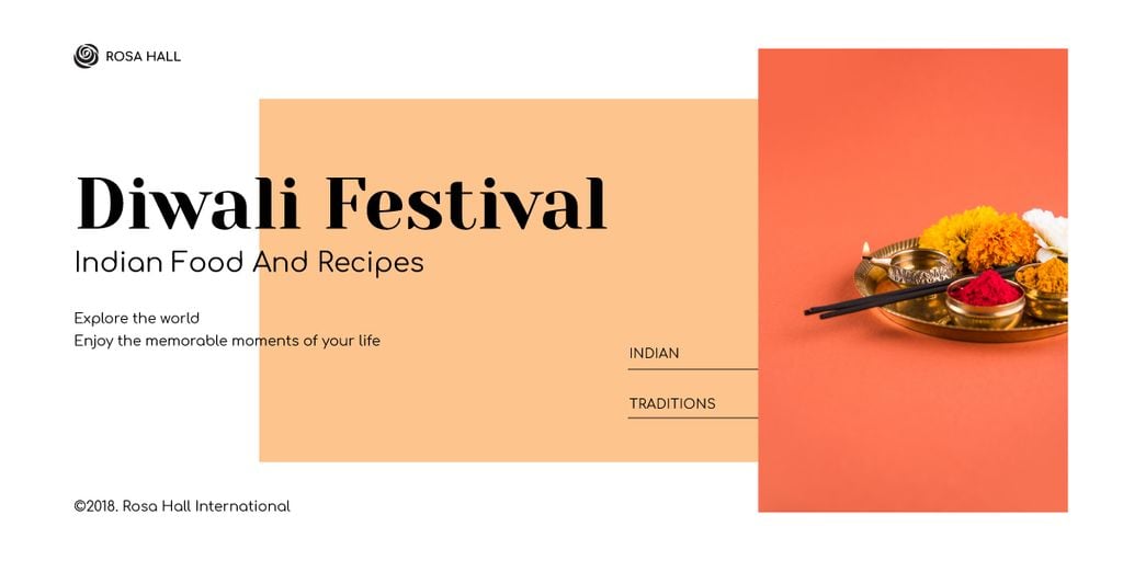 Happy Diwali celebration Image – шаблон для дизайну