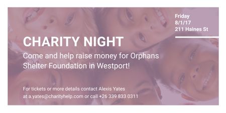 Corporate Charity Night Image Design Template