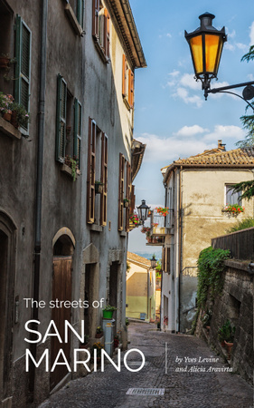 San Marino Old City Street Book Cover Πρότυπο σχεδίασης