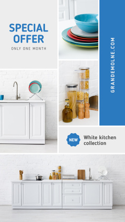 Platilla de diseño Kitchen Design Studio Ad Modern Home Interior Instagram Story