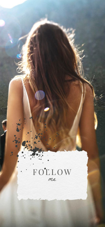Young Woman in sunshine Snapchat Moment Filter Šablona návrhu