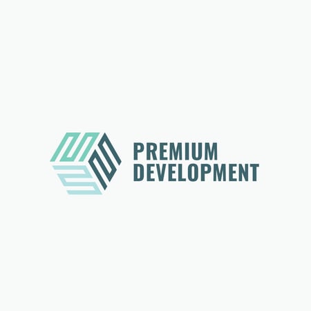 Development Business Simple Icon Logo Tasarım Şablonu
