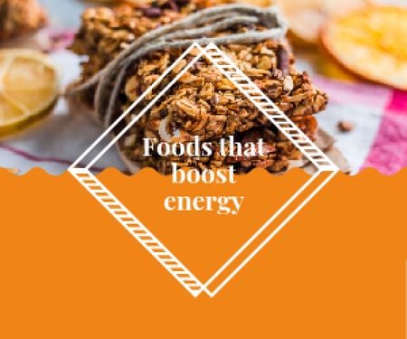 Plantilla de diseño de Offering Healthy Foods That Give Lot Of Energy Medium Rectangle 