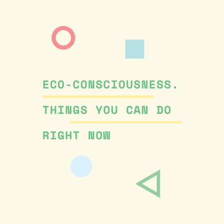 Eco-consciousness concept Instagram tervezősablon