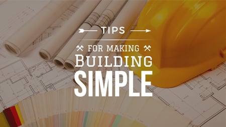 Ontwerpsjabloon van Youtube van Tips for making building simple with blueprints