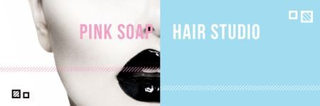 Ontwerpsjabloon van Email header van Hair Studio Offer