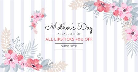 Shop Offer on Mother's Day Facebook AD Design Template