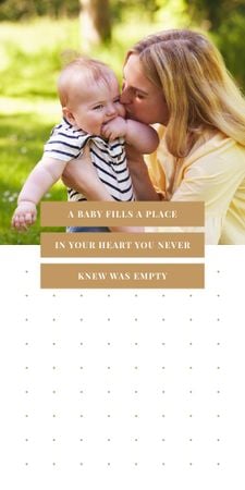 Happy mother with her child Graphic Design Template