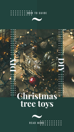 Szablon projektu Shiny Christmas decorations Offer Instagram Story