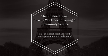 The Kindest Heart Charity Work Facebook AD Design Template