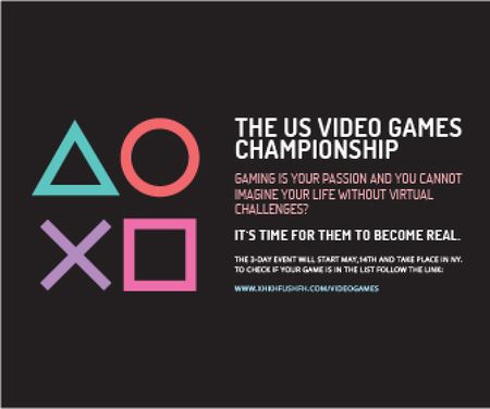 Video games Championship  Large Rectangle Πρότυπο σχεδίασης