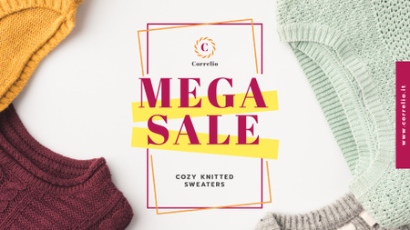 Special Sale with Colorful sweaters Full HD video Design Template