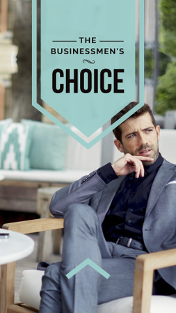 Businessman wearing Stylish Suit Instagram Story Design Template