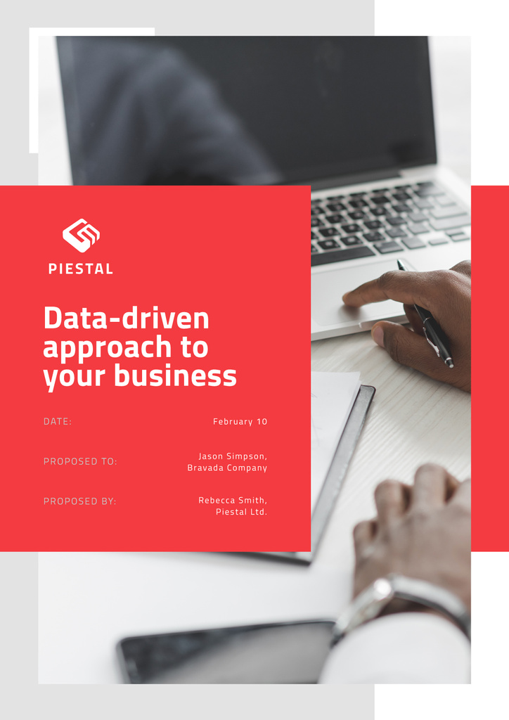 Business Data platform services Proposal – шаблон для дизайна