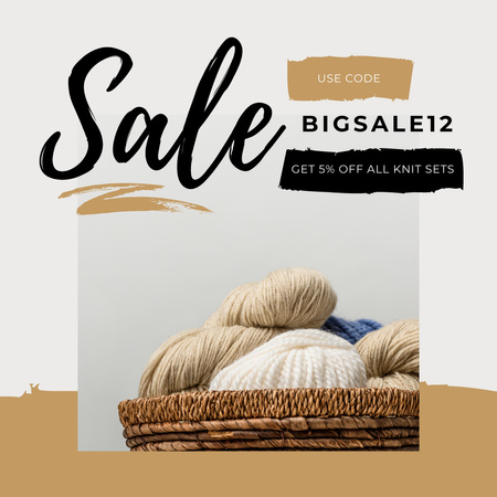 Special Offer with threads in basket Instagram AD Design Template