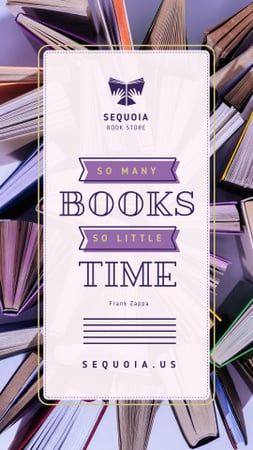 Modèle de visuel Citation about reading with Books - Instagram Story