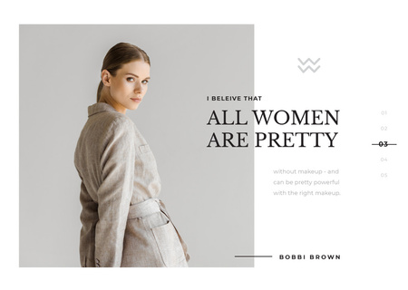 Szablon projektu Young attractive woman in stylish clothes Postcard