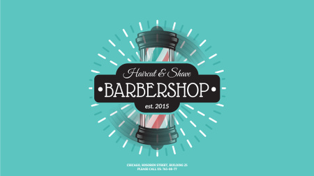Szablon projektu Barbershop Striped Lamp Full HD video