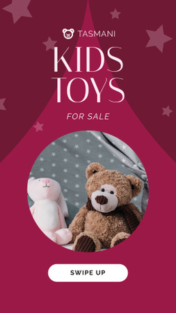 Sale Announcement Stuffed Toys Instagram Story Design Template