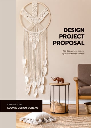 Home Design Bureau overview Proposal tervezősablon