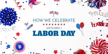 Platilla de diseño USA Labor Day Celebration with Decorations Image