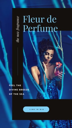 Woman applying perfume Instagram Story Design Template