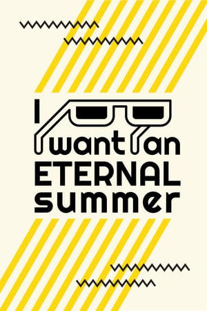 Summer Inspiration with Sunglasses on Graphic Background Pinterest – шаблон для дизайну