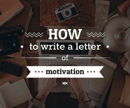 Call for Writing Motivation Letter Medium Rectangle Design Template