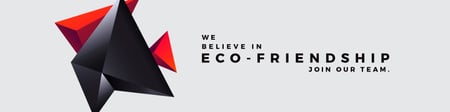 Eco-friendship concept Twitter Modelo de Design