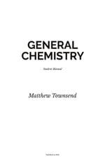 General Chemistry Manual for Students