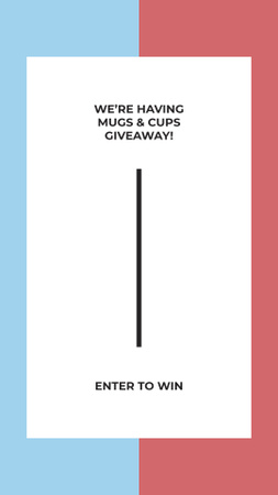 Platilla de diseño Shop Giveaway announcement on colorful Stripes Instagram Story