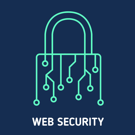 Platilla de diseño Cyber network with lock icon Animated Post