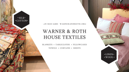 Platilla de diseño Home Textiles Ad Pillows on Sofa FB event cover