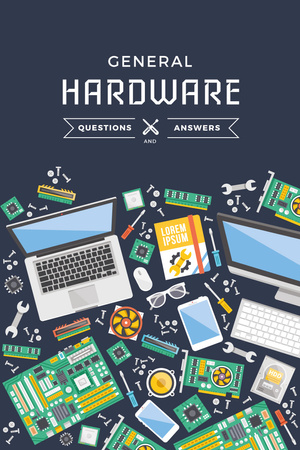 General hardware Ad with Gadgets Pinterest Design Template